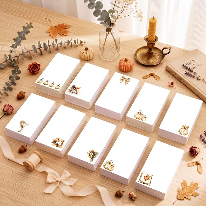 Spiareal 100 Pcs Blank Note Cards Blank Decorative Notecards Index Cards Bulk - Image 5