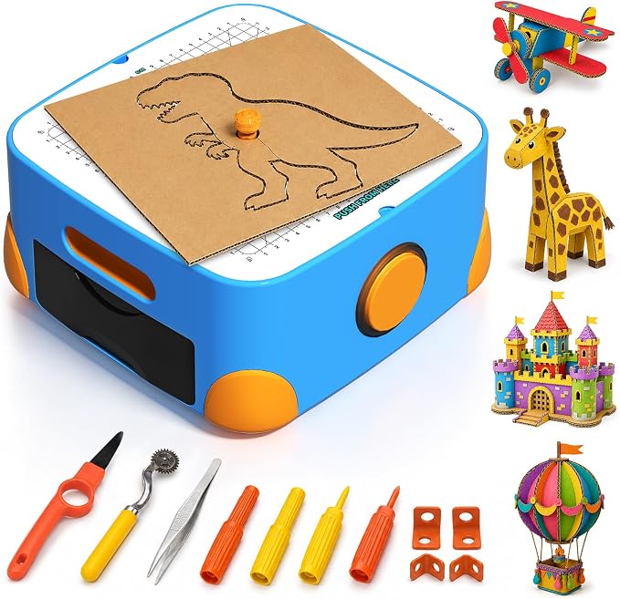 Kid-Safe Cardboard Cutter Machine, Bladeless Power Tool Craft Paper Cutter Saw by GoodyKing