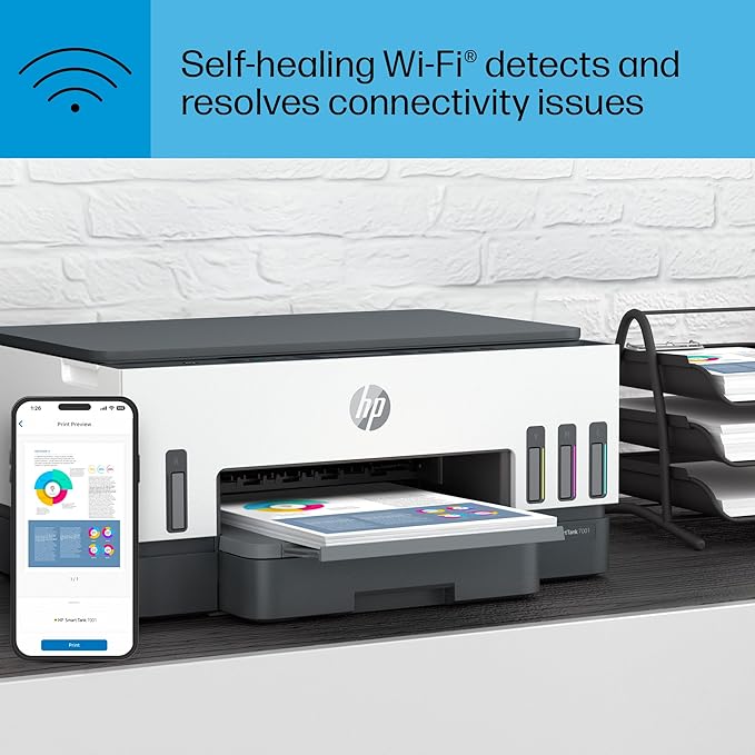 HP Smart Tank 7001 Wireless All-in-One Ink Tank Printer with up to 2 years of ink included (28B49A)-DeskLoop Office