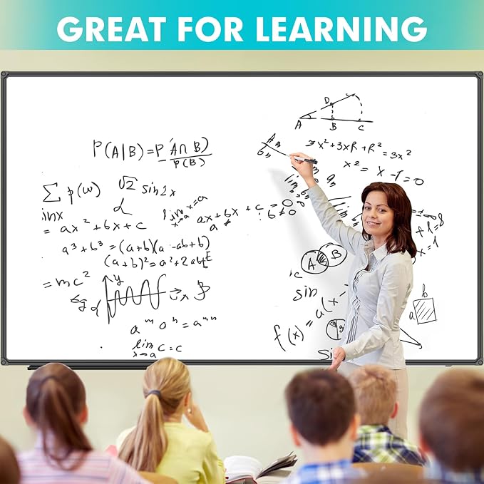 JILoffice Dry Erase Board 96 x 48 inches, Large Magnetic 4" x 8" Whiteboard - Image 5