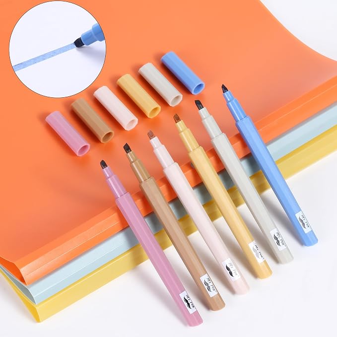 Mr. Pen- Aesthetic Highlighters No Bleed, 6 Pack, Chisel Tip | Cute Bible - Image 6