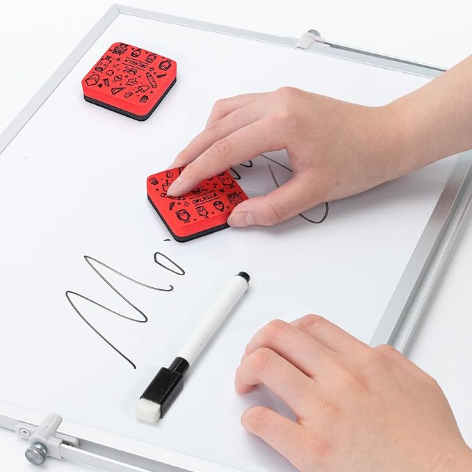 OWLKELA 30Pcs Dry Erase Erasers, Magnetic Whiteboard Eraser, Mini Whiteboard - Image 6