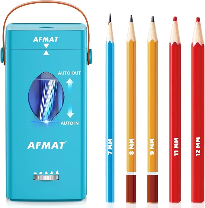 AFMAT Electric Pencil Sharpener, Fully Automatic Pencil Sharpener by AFMAT