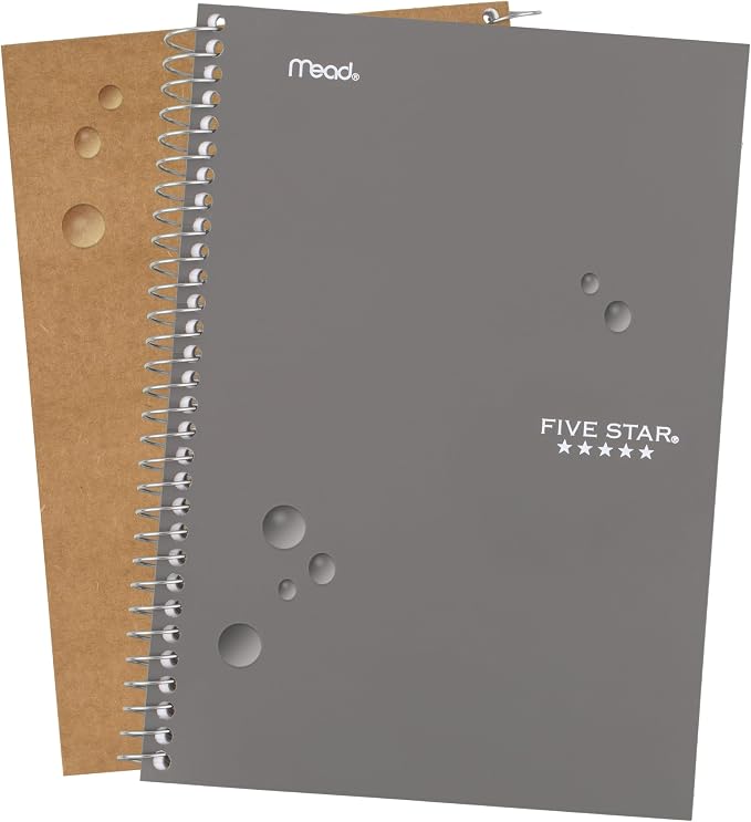 Five Star Spiral Notebook, 2 Subject, College Ruled Paper, 80 Sheets, Fights - Image 5