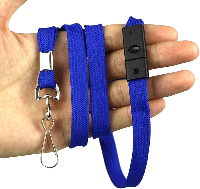 Safety Breakaway Lanyard with J-Hook Flat Lanyards - Image 4