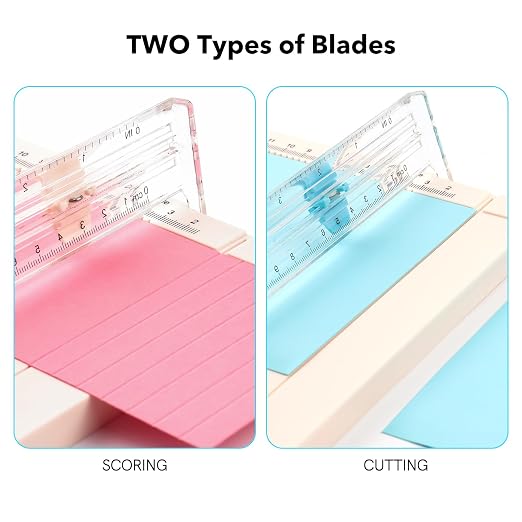 Mini Paper Trimmer with Extending Ruler, Paper Cutter with Cutting and Scoring - Image 5