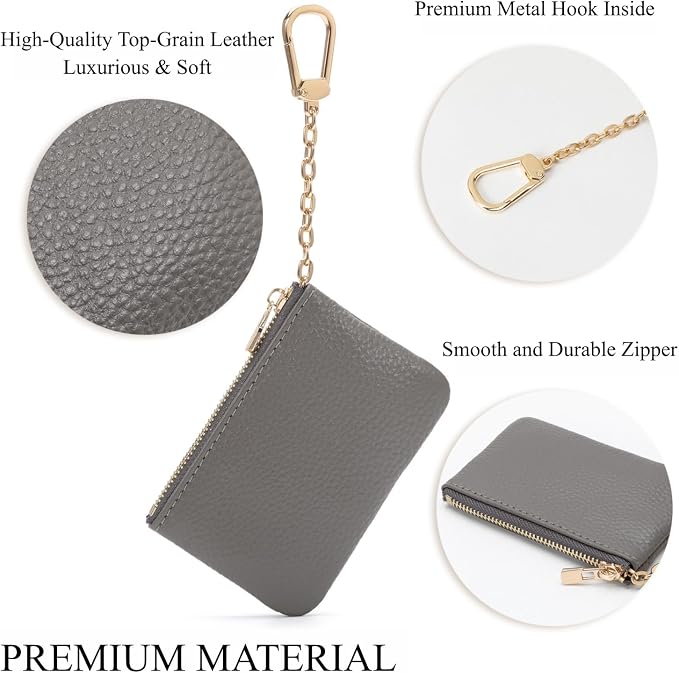 Full Grain Leather Coin Purse - Image 4