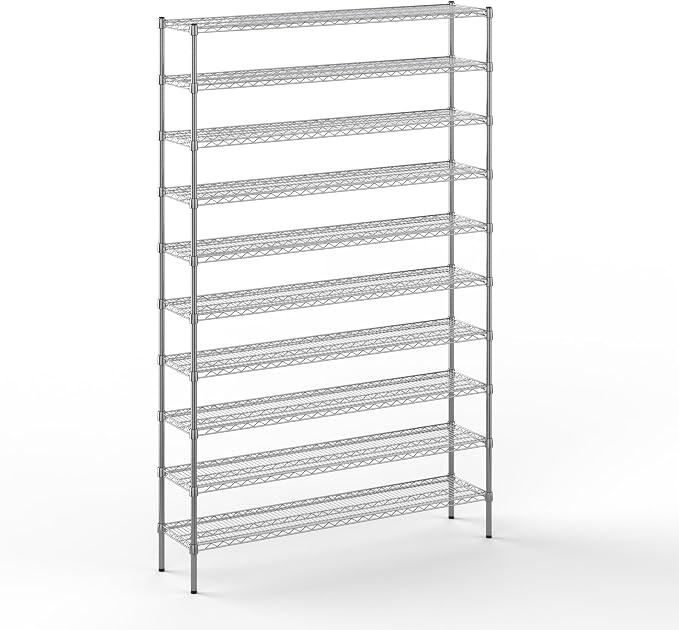 Regal Altair 14" Deep x 60" Wide x 96" Height Wire Shelving Kit | 10-Tier | NSF by Regal+Altair