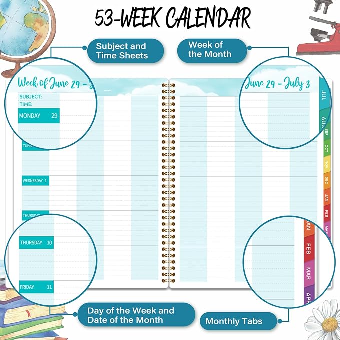 2026-2027 Teacher Planner, July 2026 - Image 4