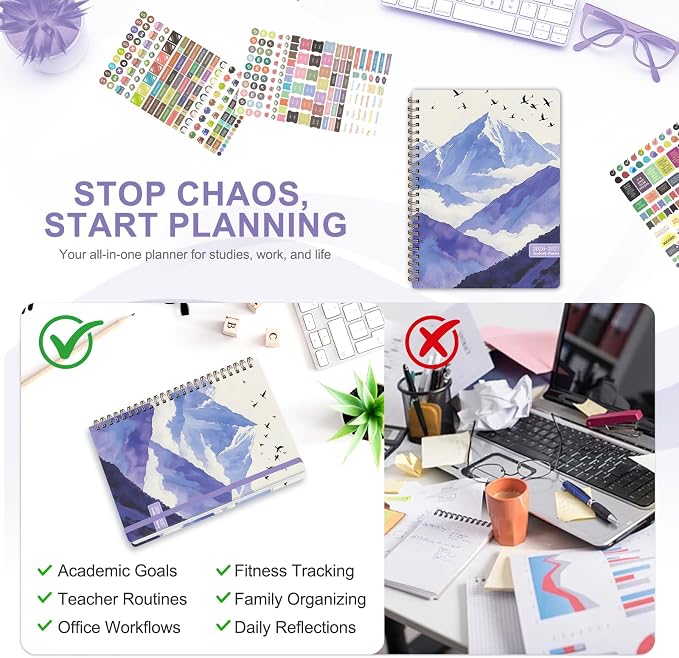 Planner 2026-2027, Weekly and Monthly Academic Year Calendar Planner, July 2026 - Image 6
