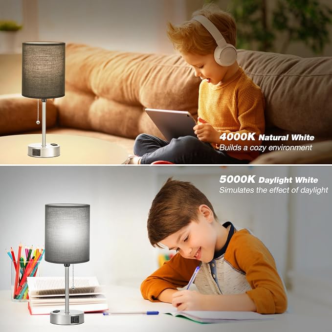 Black Table Lamp for Bedroom Nightstand - Image 7