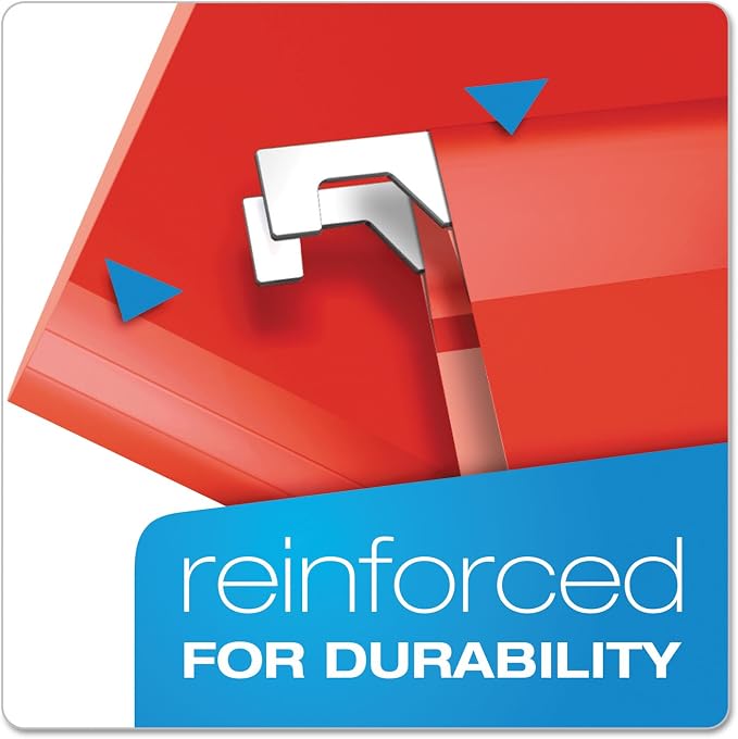 Pendaflex Reinforced Hanging File Folders, Letter Size, 1/5 Cut - Image 2