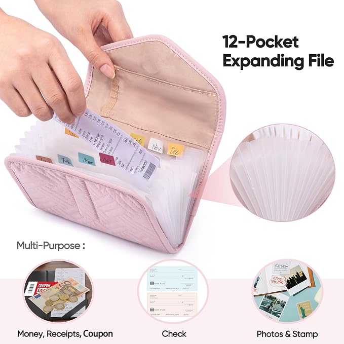 Fabric Receipt Organizer 7X5 - Image 3