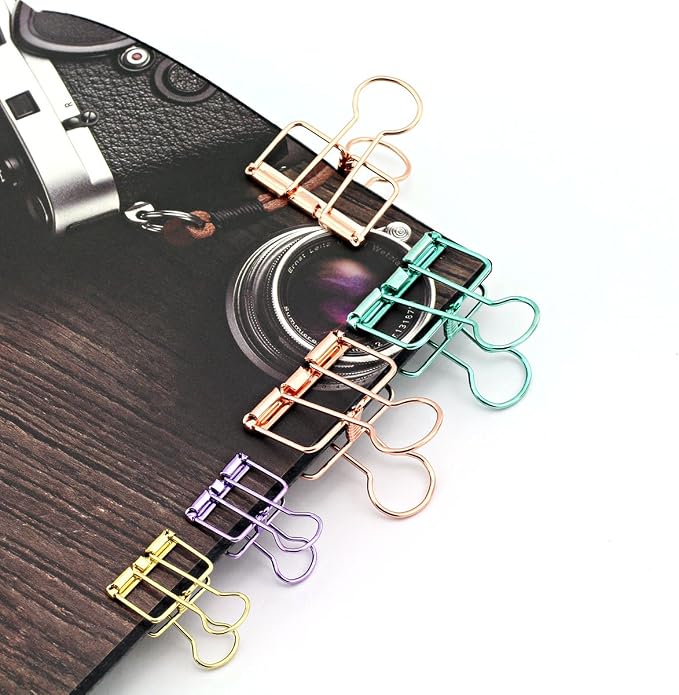 40-Pack Multi-purpose Metal Wire Binder Clip Set, - Image 2