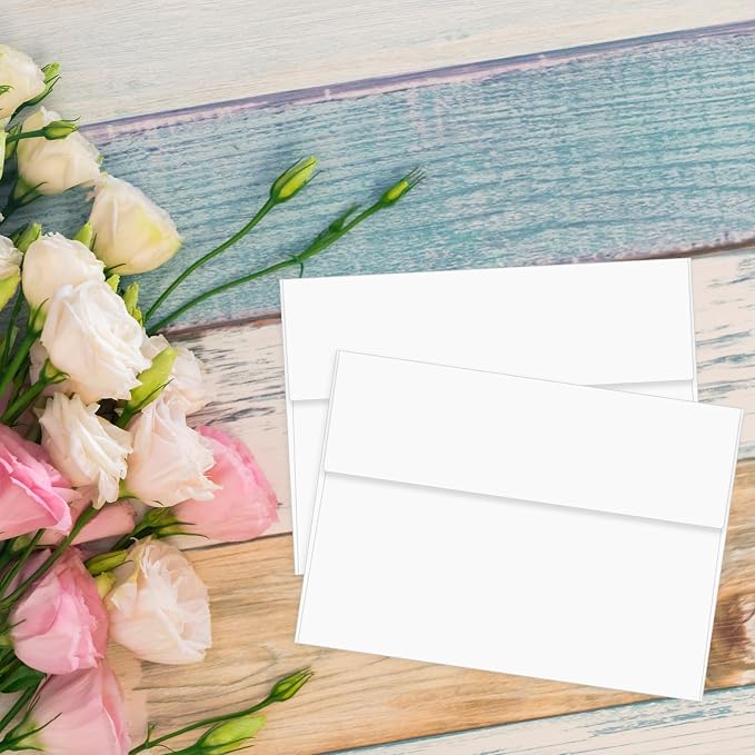 100 Pack A2 Envelopes White 4.375x5.75 Invitation Envelopes Self Seal - Image 6