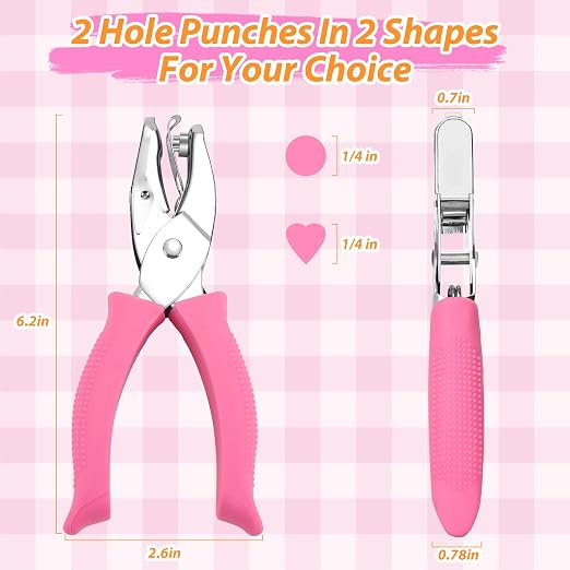MAPVOLUT 2-Pack Single Hole Punch Kit, Durable Stainless Steel Hole Punchers - Image 2