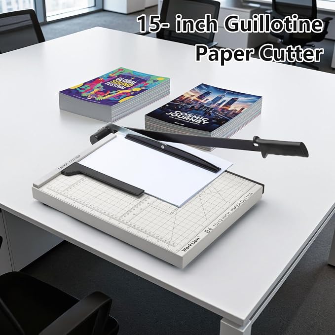 15 inch Guillotine Paper Cutter: Worklion Precision Paper Trimmer - Image 6