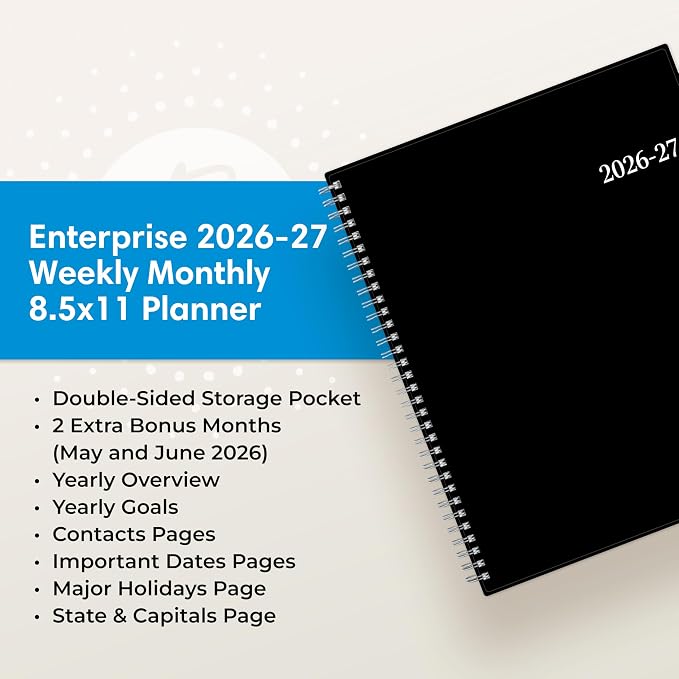 Blue Sky 2026-2027 Weekly and Monthly Academic Year Planner Calendar, July 2026 - Image 9