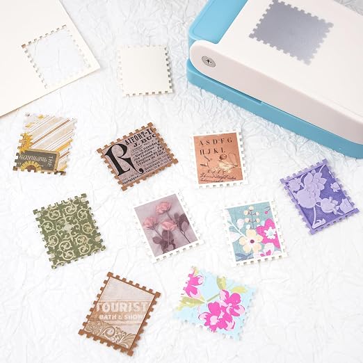 BAOFALI 2Pcs/Set Stamp Puncher 1.25x1.5inch &1x0.8inch Rectangular Postage - Image 6