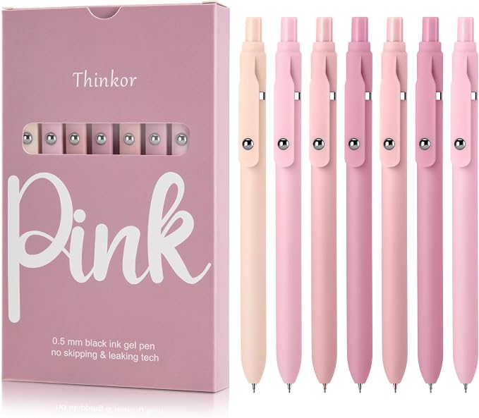 thinkor Gel Pens Black Ink, Cute Office School Supplies Gifts by Thinkor
