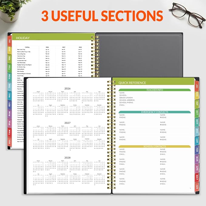 SUNEE Teacher Planner 2026-2027 Academic Year, Lite Lesson Planner Book - Image 8