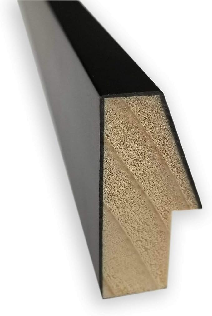 Amanti Art Black Cork Board for Wall, 13x31 Vision Board with Black Wood Frame, Medium Corkboard Office Decor for Home Organization, Modern Corkboard Pinboard to Display Items for Home Organization-DeskLoop Office