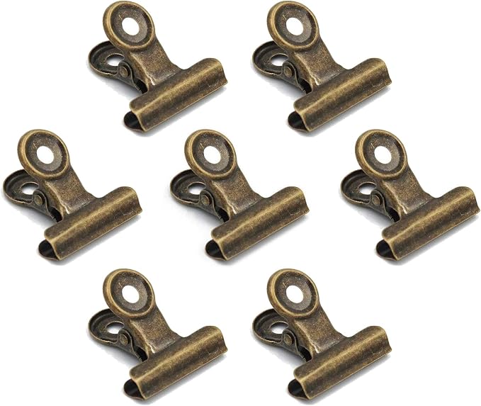 20 Pack 2 Inch Polished Steel Clips, Metal Bulldog Binder Clips, Large Hinge by HomeImpel