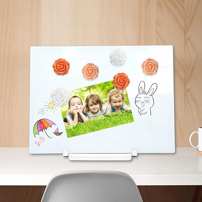 15 pcs - Cute Flower Magnets, Girl's Locker Magnets - Image 4