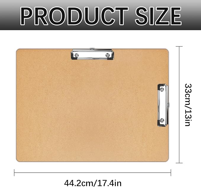 6 PCS Extra Large 11x17 Clipboard, Wood Cleats - Image 2