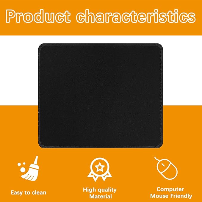 30 Pack Black Mouse pad Bulk - Image 6