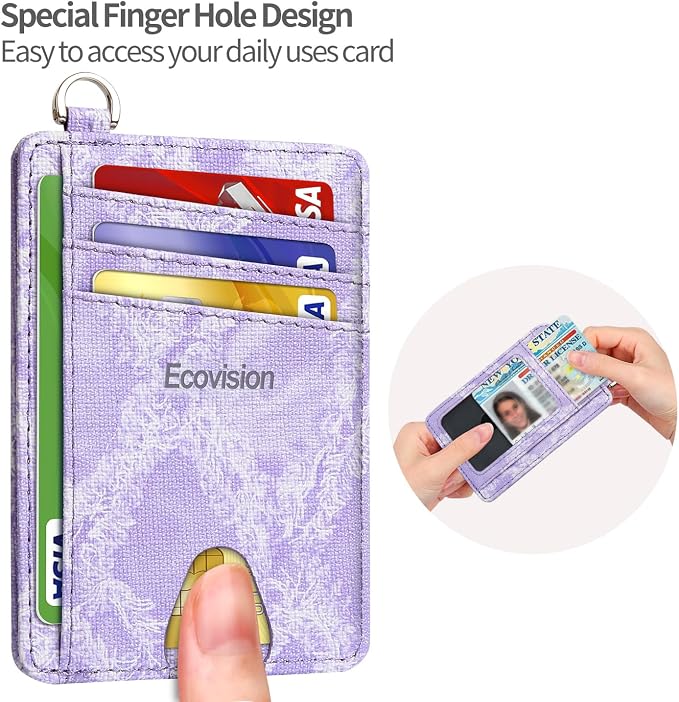 Slim Minimalist Front Pocket Wallet, RFID Blocking Credit Card Holder Wallet - Image 6