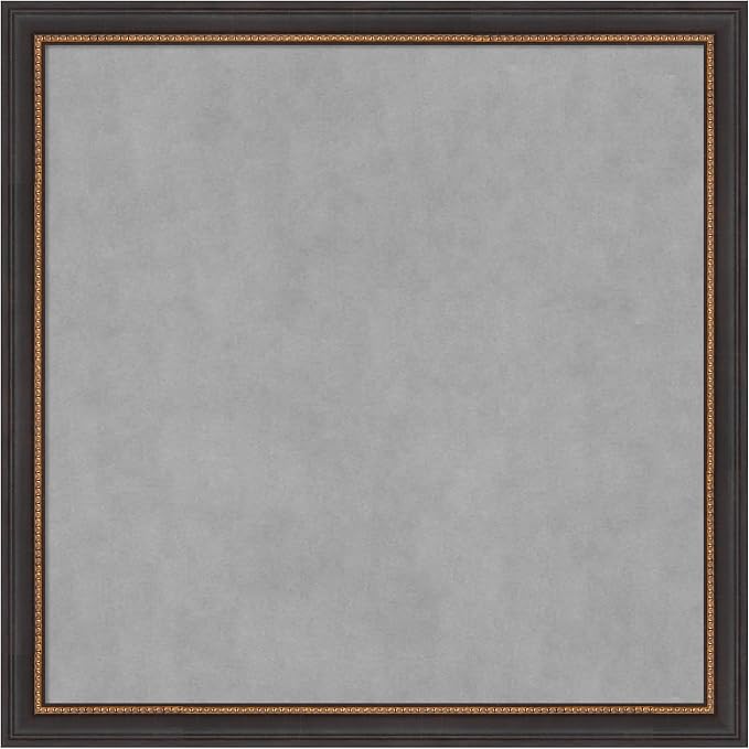 Amanti Art Black Framed Magnetic Board 27x27 Medium Vision Board by AmantiArt