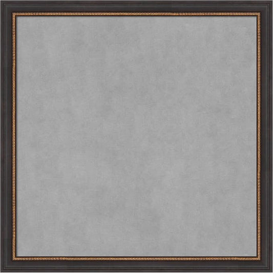 Amanti Art Black Framed Magnetic Board 27x27 Medium Vision Board by AmantiArt