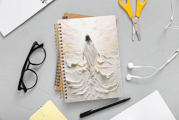 Ecezatik Jesus Christian Notebook Journal, Jesus Walking on Water Bible Notebook - Image 2