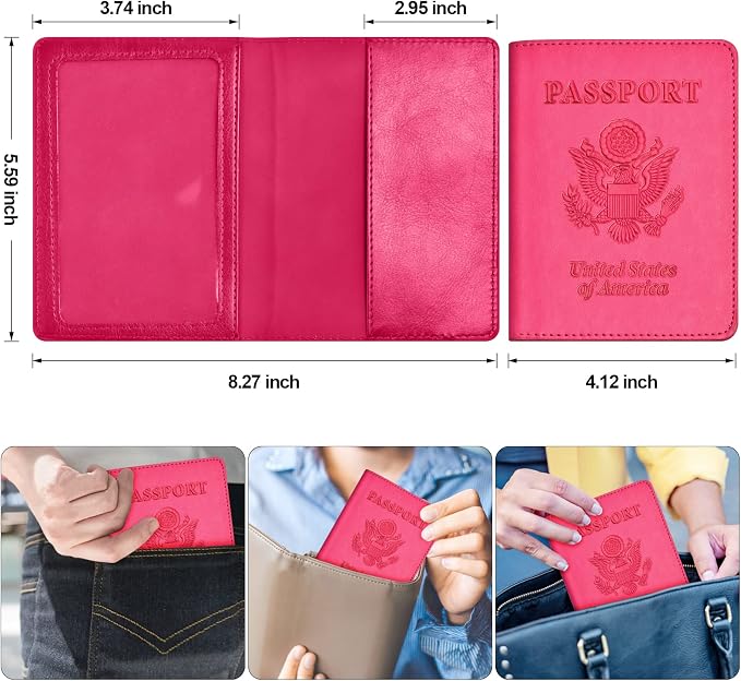 Passport and Vaccine Card Holder Combo, - Image 3