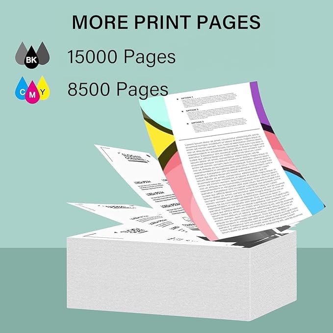 Printers Jack 522 Ink Refill Ink Bottle Kit Compatiable with T522 and Supertank ET-2800 ET-4700 ET-4800 ET-2710 ET-2720, ET-2803 Printer, (2BK C M Y)-DeskLoop Office