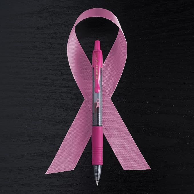 Pilot, G2 Pink Ribbon Premium Gel Roller Pens, Fine Point 0.7 mm - Image 4