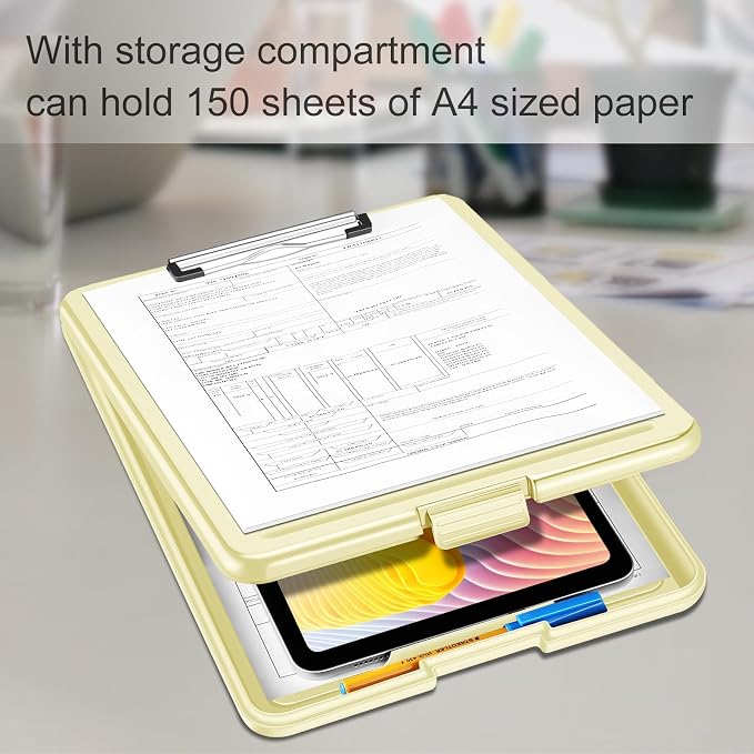 SITHON Nursing Clipboard with Storage, Heavy Duty Portable Writing Clipboard - Image 3