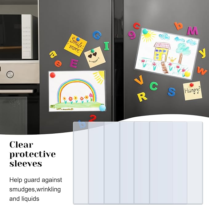 Rainmae 25 Pack 8.5" x 11" Rigid Print Protectors, Paper Sleeves Photo Plastic - Image 4