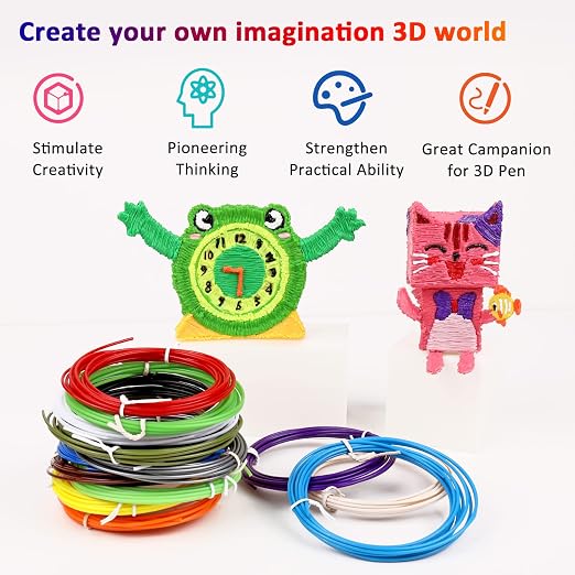 16-Color 320ft PLA 3D Pen Filament Refills - Image 5