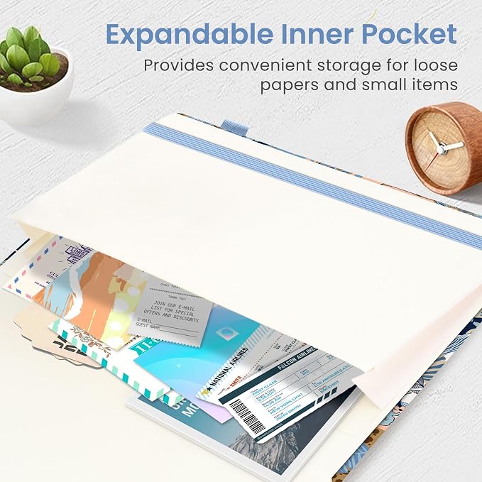 Dotted Journal Notebook for Women & Men, Hardcover Leather Journal for Writing - Image 5