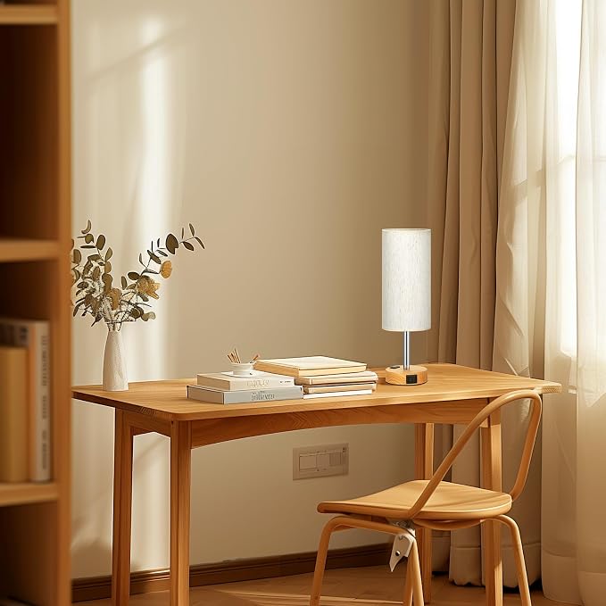 Fenmzee Small Touch Table Lamps Set of 2-3-Way Dimmable, USB A + C Charging - Image 5