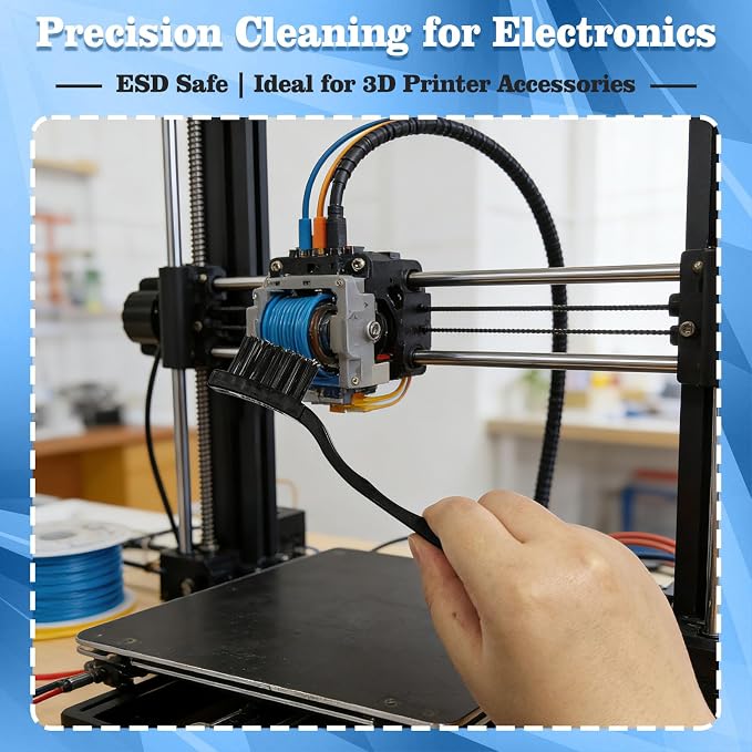 Anti Static Brush Kit, ESD-Safe Nylon Bristles PCB Cleaning Brush, Static - Image 6