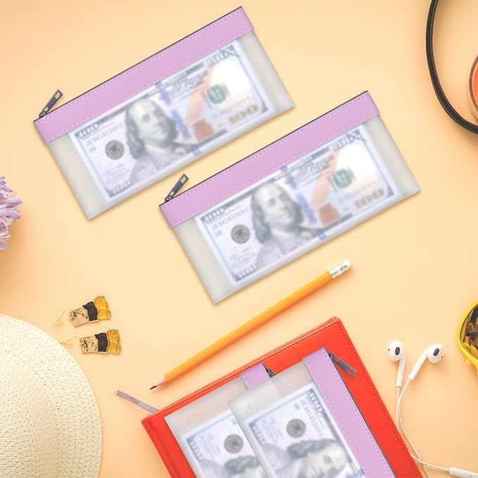 4 pcs Money Bag Clear Money Envelopes - Image 3