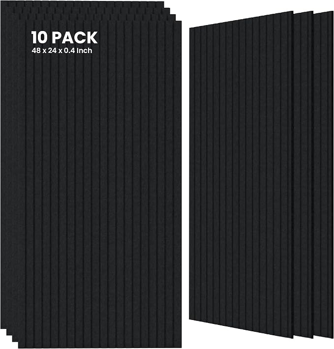 10 Pack Large Acoustic Panels, Sound Panels by TO-TH