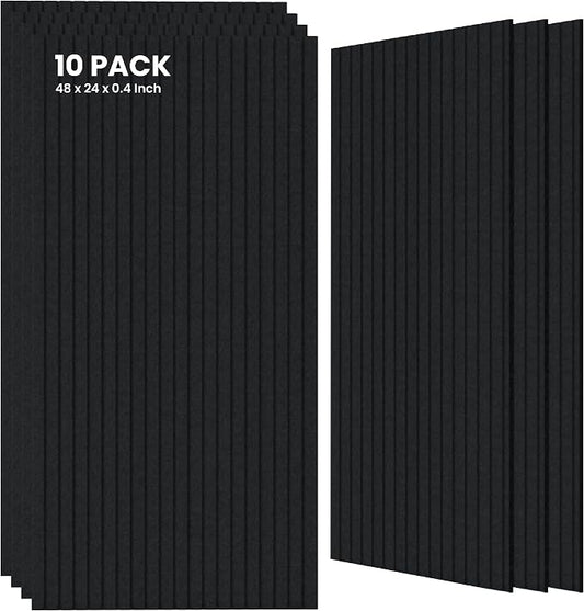 10 Pack Large Acoustic Panels, Sound Panels by TO-TH