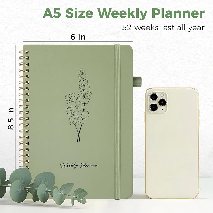 Oucaru Undated Weekly Planner, A5 To Do List Notebook - Image 2