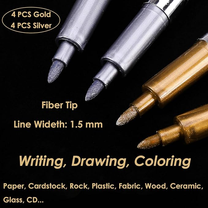 Dyvicl Metallic Markers Pens - Image 3
