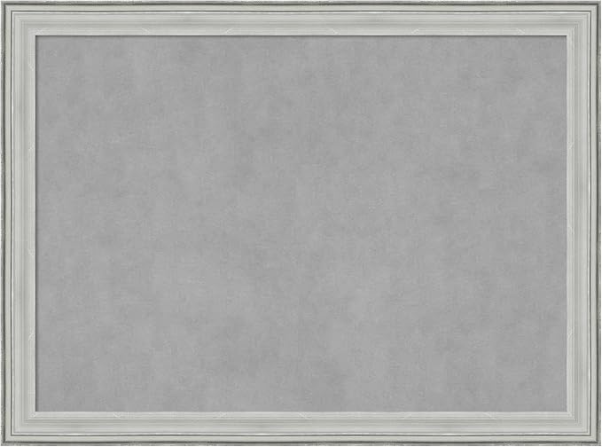 Amanti Art Silver Framed Magnetic Board 23x31 Medium Vision Board by AmantiArt