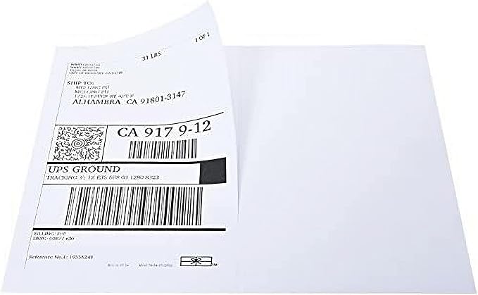 9527 Product 8.5" x 5.5" Half Sheet Self Adhesive Shipping Labels - Image 7